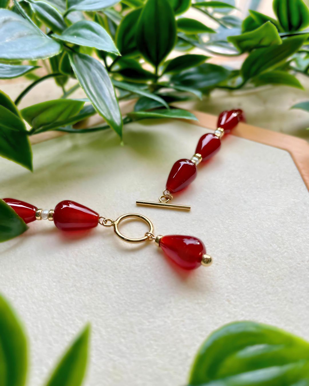Collier perles d'Agate