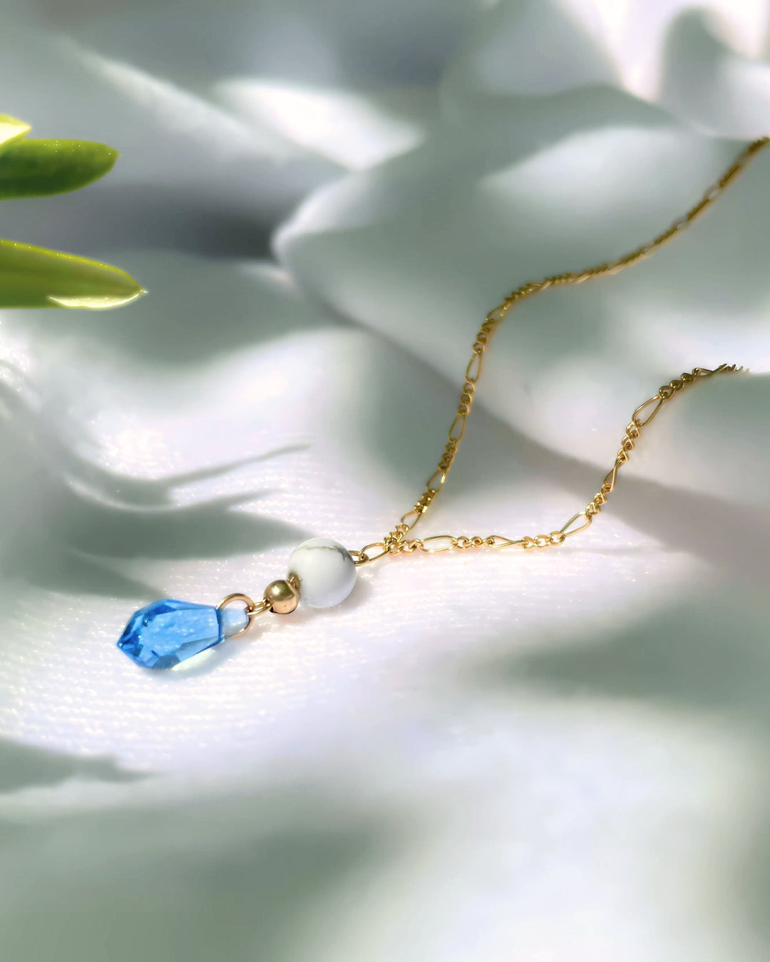 Collier goutte de cristal
