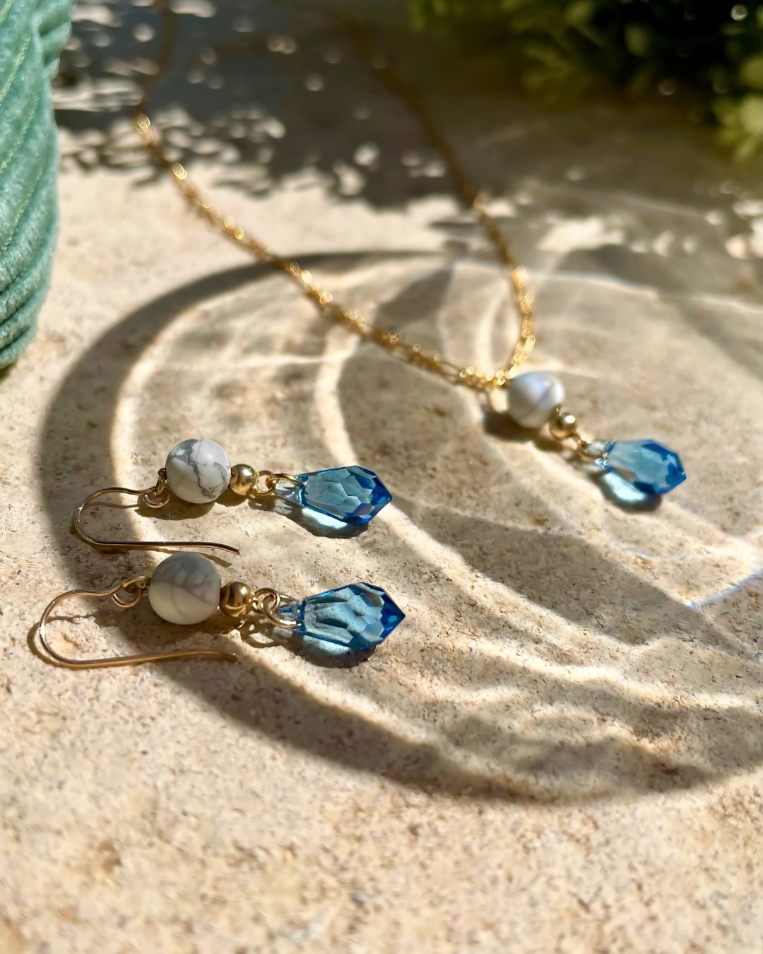 Collier goutte de cristal
