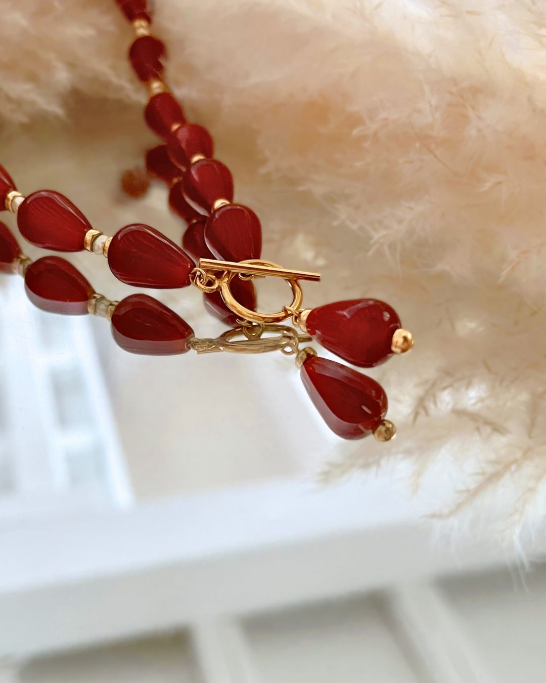 Collier perles d'Agate