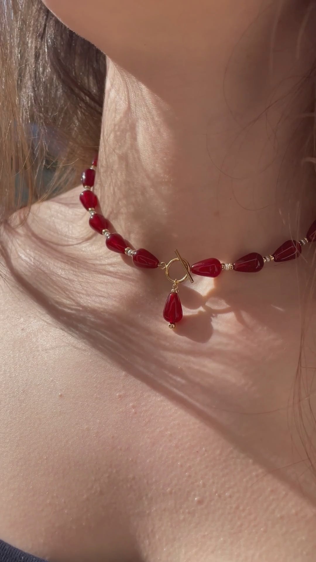 Collier perles d'Agate